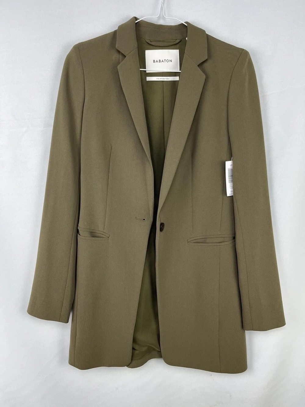 Babaton Olive Blazer with Notch Lapel
